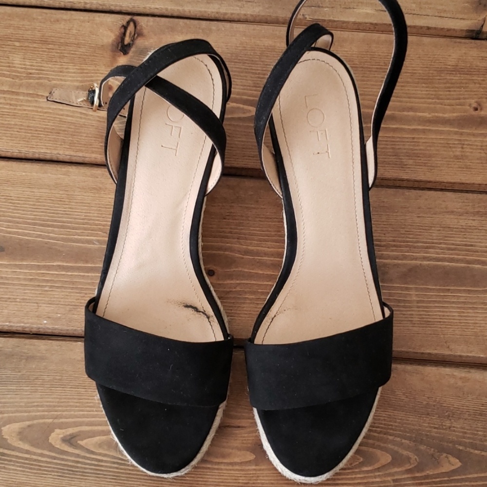 LOFT Wedges- Espadrilles with black suede - Picture 4 of 5